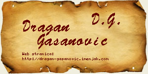Dragan Gašanović vizit kartica